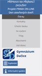 Mobile Screenshot of gymn-dacice.cz